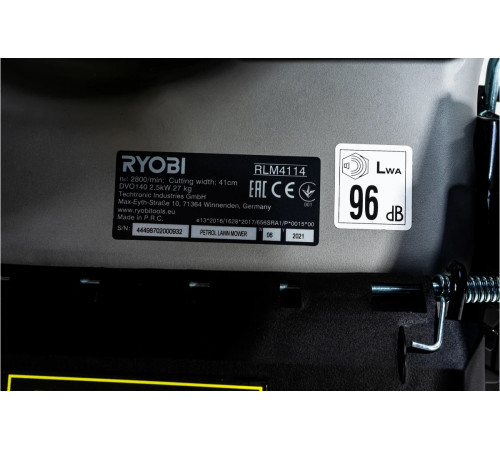 Бензиновая газонокосилка Ryobi RLM4114 5133002884