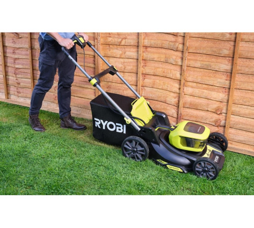 Аккумуляторная бесщеточная газонокосилка Ryobi 18В RY18LMX46A-250, 46см 5133005790