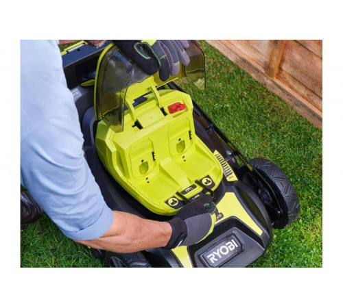 Аккумуляторная бесщеточная газонокосилка Ryobi 18В RY18LMX46A-250, 46см 5133005790