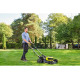 Аккумуляторная бесщеточная газонокосилка Ryobi 18В RY18LMX46A-250, 46см 5133005790