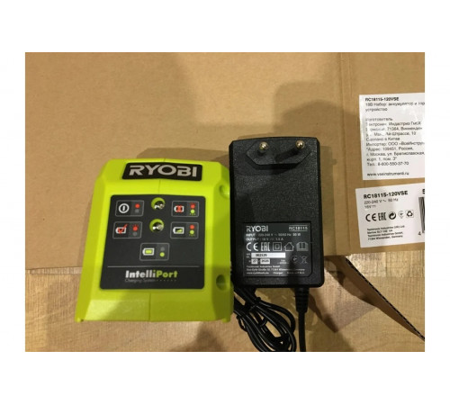 Набор аккумулятор (18 В; 2.0 Ач; Li-Ion) + зарядное устройство RC18115-120VSE Ryobi 5133004897