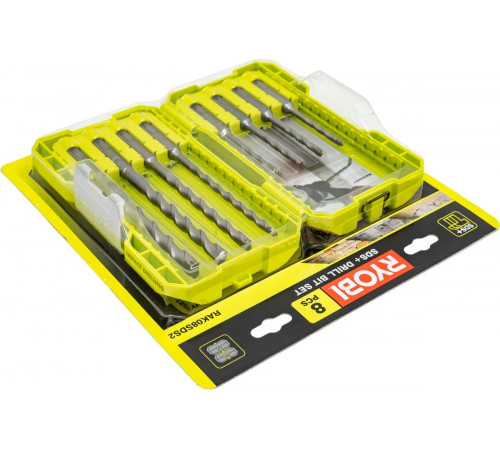 Набор буров RAK08SDS2 (8 шт; 5-12 мм) Ryobi 5132004209