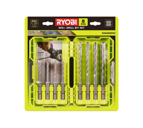 Набор буров RAK08SDS2 (8 шт; 5-12 мм) Ryobi 5132004209