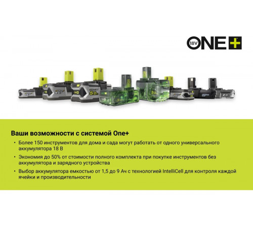 Аккумуляторный гвоздезабиватель Ryobi ONE+ R18N18G-120S 5133003860