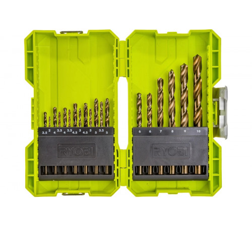 Набор сверл по металлу RAK19HHS2 (19 шт; 2-10 мм) Ryobi 5132004390