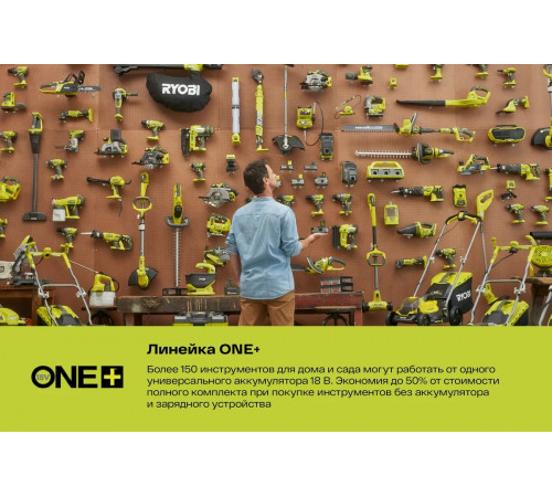 Компактная дрель-шуруповерт Ryobi ONE+ R18DD3-113S 5133003350