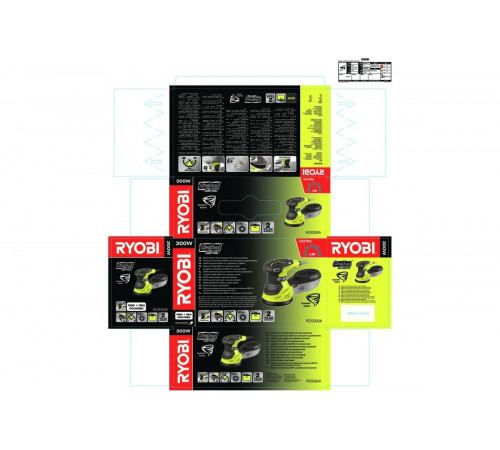 Эксцентриковая шлифмашина Ryobi ROS300A 5133001142