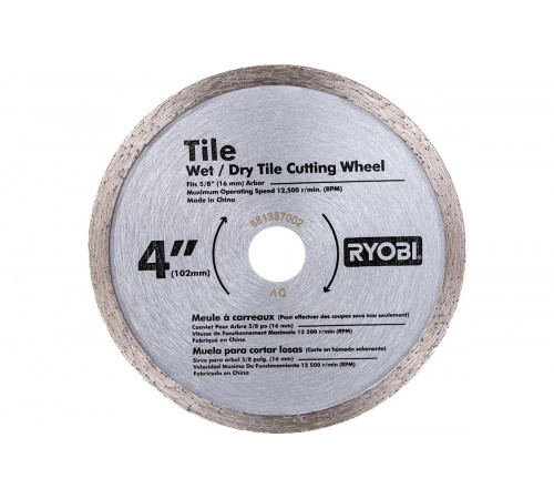 Диск алмазный (102х16 мм) для плиткореза ONE+ Ryobi TSBA1 5132002473