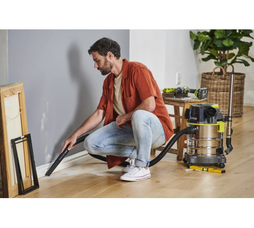 Аккумуляторный строительный пылесос Ryobi ONE+ R18WDV 5133004724