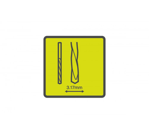 Сверла режущие по гипсокартону RAR403-8 8 шт, 3.17 мм Ryobi 5132005846