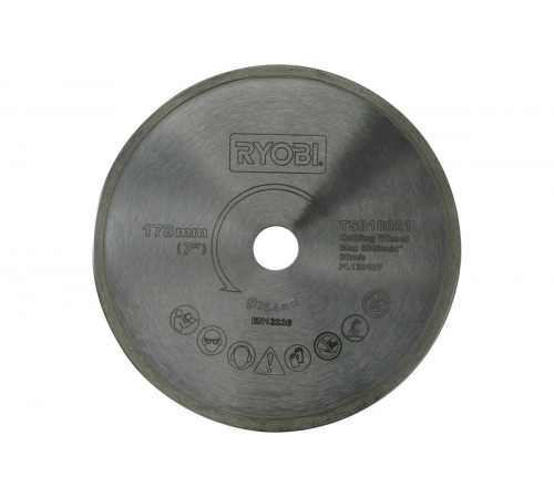 Диск алмазный по плитке (178х25.4 мм) Ryobi TSB180A1 5132002694