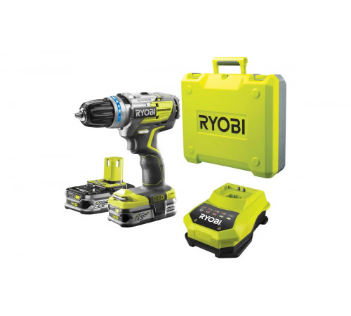 Бесщеточная дрель-шуруповерт Ryobi ONE+ R18DDBL-LL25B 5133002439