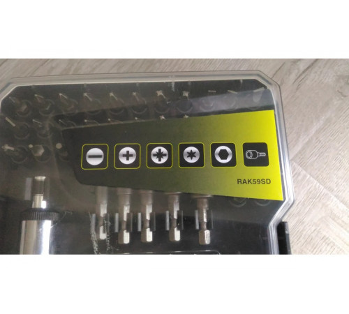 Набор бит и торцевых головок 59 шт. Ryobi RAK59SD 5132002251