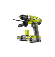 Ударная дрель-шуруповерт Ryobi ONE+ с набором бит RAK17SD R18PD-LL25T 5133002454