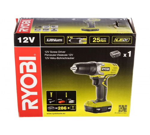 Аккумуляторная дрель-шуруповерт Ryobi R12SD-L13G 5133002322