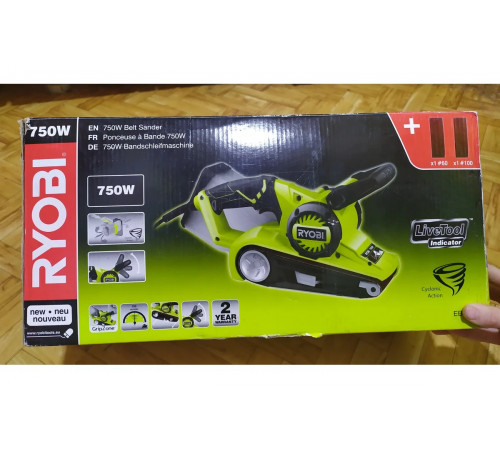 Ленточная шлифмашина Ryobi EBS750 5133002276 купить в Москве по отличной цене | Интернет-магазин dom-instrumentoff.ru