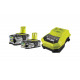 Набор Ryobi ONE+ RBC18LL415 5133002600 аккумулятор (18 В; 1,5 А*ч/4 А*ч; Li-Ion) 2 шт. и зарядное устройство