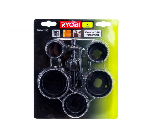 Набор пильных коронок 7 шт. Ryobi RAK07HS 5132002548