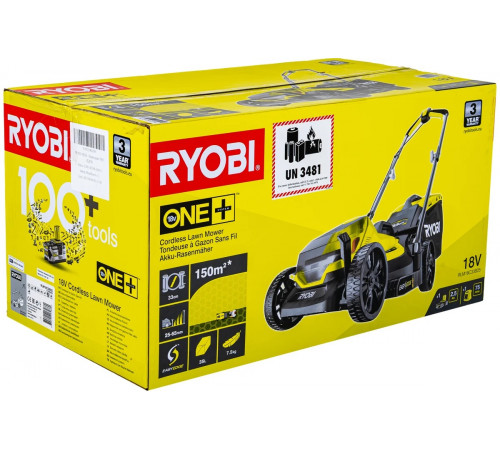 Газонокосилка Ryobi ONE+ 18В RLM18C33B-25 5133004323
