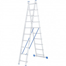 Алюминиевая двухсекционная лестница СИБРТЕХ 97910