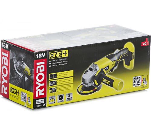 Аккумуляторная угловая шлифмашина Ryobi ONE+ R18AG-0 5133001903