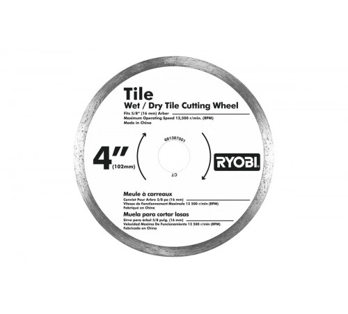 Аккумуляторный плиткорез Ryobi 18В ONE+ LTS180M 5133000154