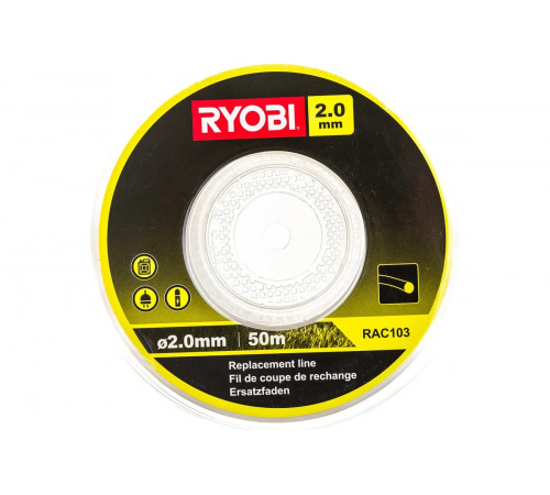 Леска (2.0 мм; 50 м; круг) RAC103 Ryobi 5132002640