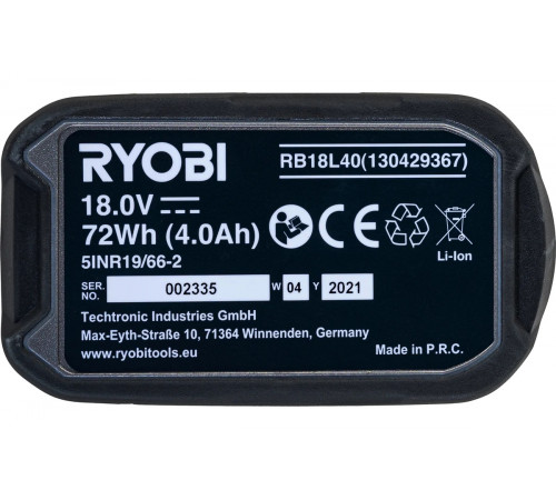 Бесщеточная газонокосилка Ryobi ONE+ RY18LMX40A-240 18В 5133004587