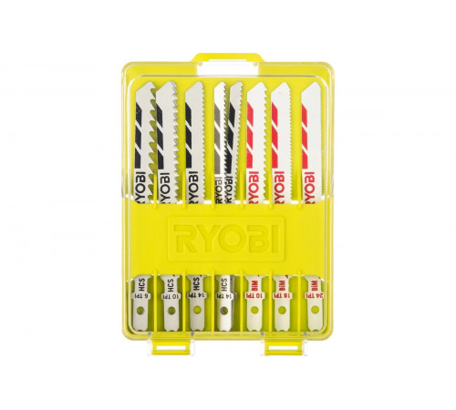 Набор пилок для лобзика 10 шт. Ryobi RAK10JSB 5132002702