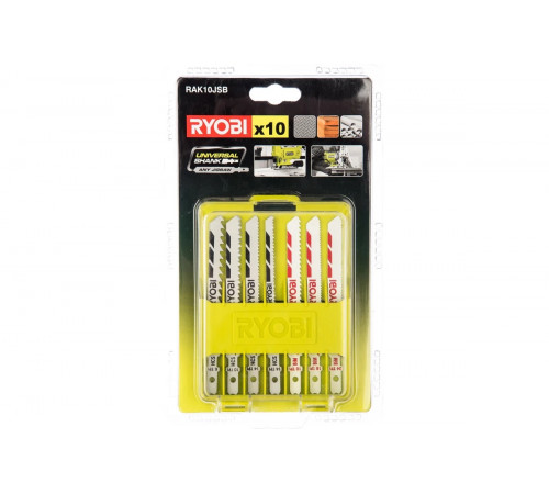 Набор пилок для лобзика 10 шт. Ryobi RAK10JSB 5132002702