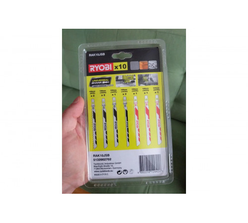 Набор пилок для лобзика 10 шт. Ryobi RAK10JSB 5132002702