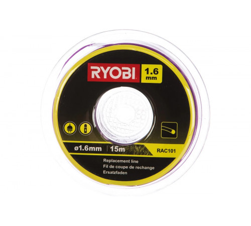 Леска для триммеров (1,6 мм; 15 м; круг) Ryobi RAC101 5132002638