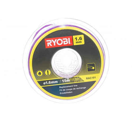 Леска для триммеров (1,6 мм; 15 м; круг) Ryobi RAC101 5132002638