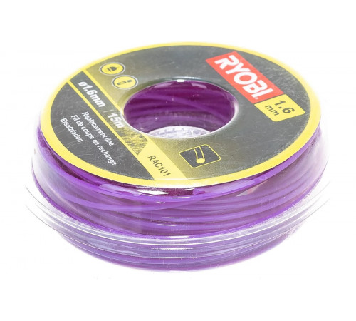 Леска для триммеров (1,6 мм; 15 м; круг) Ryobi RAC101 5132002638