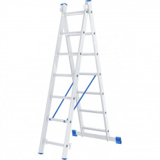 Алюминиевая двухсекционная лестница СИБРТЕХ 97907