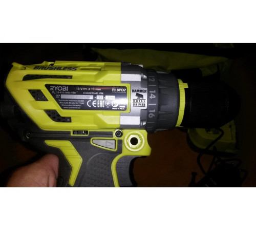Бесщеточная ударная дрель-шуруповерт Ryobi ONE+ R18PD7-0 5133003941