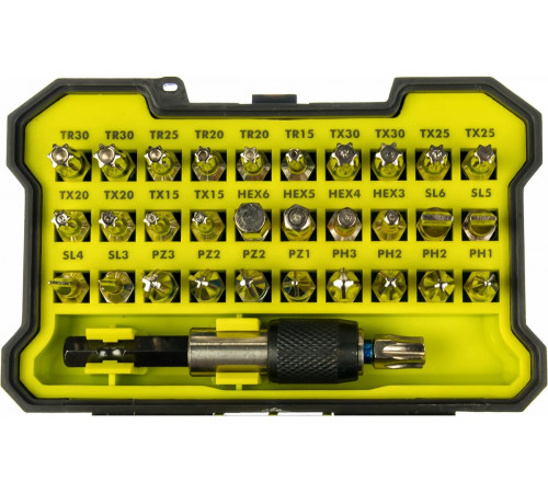 Набор бит с быстросъемным держателем бит 60 мм (32 шт) Ryobi RAK32MSD 5132002798