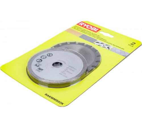 Набор из пильного и алмазного дисков RAKMMS02K Ryobi 5132004662