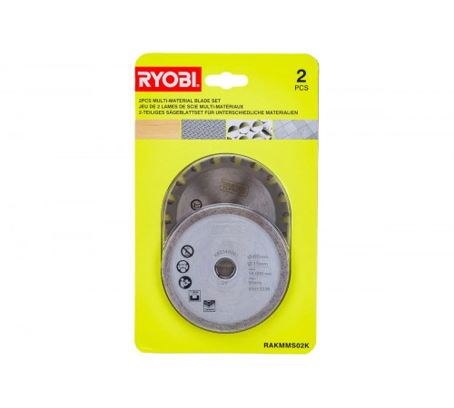 Набор из пильного и алмазного дисков RAKMMS02K Ryobi 5132004662