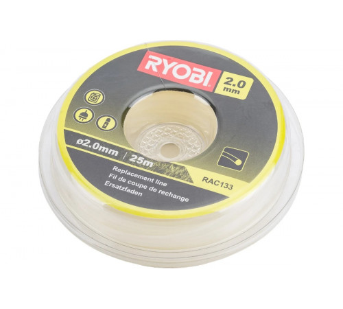 Леска для триммеров (2.0 мм; 25 м; круг) Ryobi RAC133 5132002626