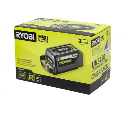 Аккумулятор RY36B80B 36В, 8 А*ч Ryobi 5133005911