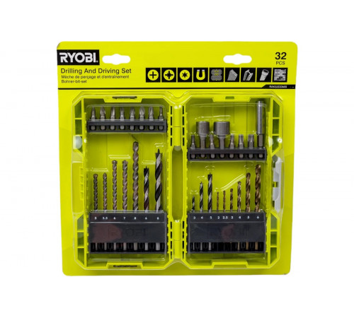 Набор бит и сверл RAK32DDMIX 32 шт Ryobi 5132004425