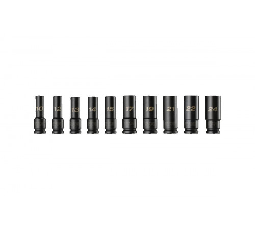 Торцевые головки 10 шт.: 10-24 мм, 1/2"DR RHDIS10PC Ryobi 5132006071