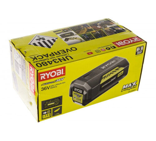 Аккумуляторная батарея (36В; 5.0 Ач; Lithium+) BPL3650D2 Ryobi 5133004387