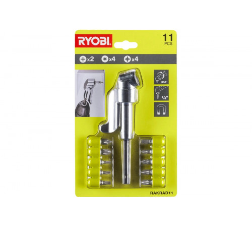 Насадка угловая с набором бит RAKRAD11 Ryobi 5132004834