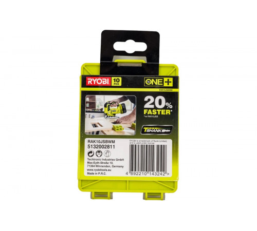 Набор пилочек для лобзика 10 шт Ryobi 5132002811