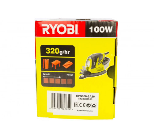 Дельташлифмашина Ryobi + 20 шлифлистов RPS100-SA20 5133002906
