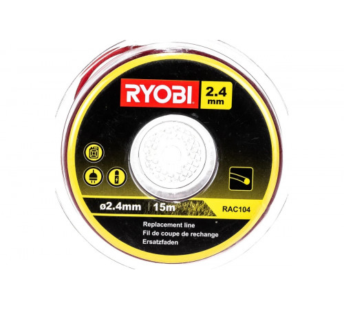 Леска для триммеров (2,4 мм; 15 м; круг) Ryobi RAC104 5132002641