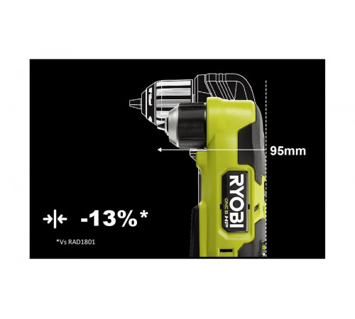 Бесщеточная угловая дрель Ryobi ONE+ HP RAD18C-0 5133004949