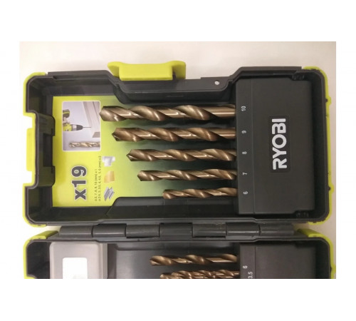 Набор сверл (19 шт.) RAK19HSS Ryobi 5132002258